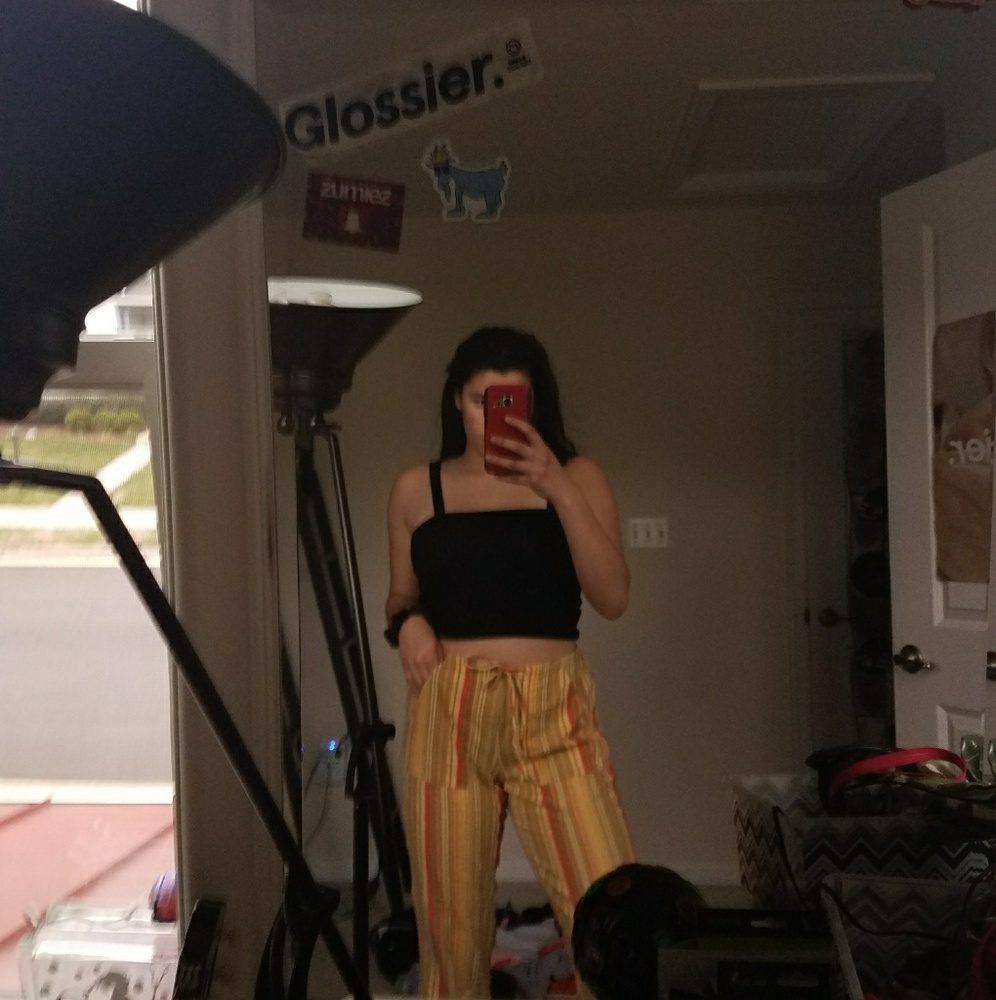 Vintage Cotton Drawstring Pants